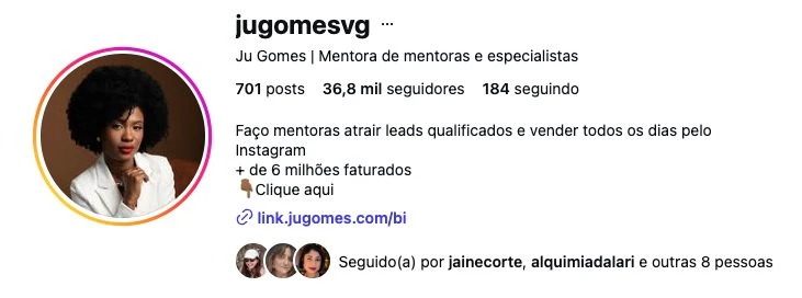 Perfil da Ju Gomes